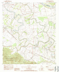 Cloutierville Louisiana Historical topographic map, 1:24000 scale, 7.5 X 7.5 Minute, Year 1983