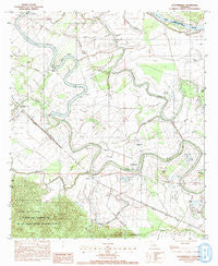 Cloutierville Louisiana Historical topographic map, 1:24000 scale, 7.5 X 7.5 Minute, Year 1983