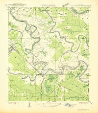 Cloutierville Louisiana Historical topographic map, 1:31680 scale, 7.5 X 7.5 Minute, Year 1937