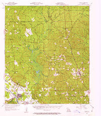 Colfax Louisiana Historical topographic map, 1:62500 scale, 15 X 15 Minute, Year 1956