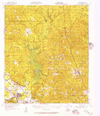 Colfax Louisiana Historical topographic map, 1:62500 scale, 15 X 15 Minute, Year 1956