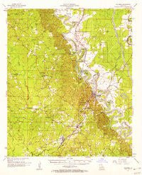 Columbia Louisiana Historical topographic map, 1:62500 scale, 15 X 15 Minute, Year 1957