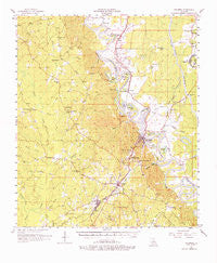 Columbia Louisiana Historical topographic map, 1:62500 scale, 15 X 15 Minute, Year 1957