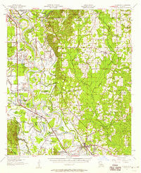 Coushatta Louisiana Historical topographic map, 1:62500 scale, 15 X 15 Minute, Year 1957