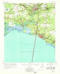 Covington Louisiana Historical topographic map, 1:62500 scale, 15 X 15 Minute, Year 1969