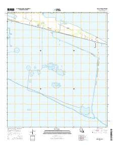 Cow Island Louisiana Current topographic map, 1:24000 scale, 7.5 X 7.5 Minute, Year 2015