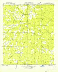 Crains Creek Louisiana Historical topographic map, 1:31680 scale, 7.5 X 7.5 Minute, Year 1950