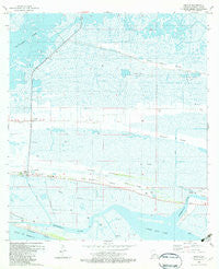 Creole Louisiana Historical topographic map, 1:24000 scale, 7.5 X 7.5 Minute, Year 1982