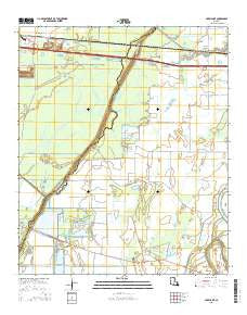 Crew Lake Louisiana Current topographic map, 1:24000 scale, 7.5 X 7.5 Minute, Year 2015