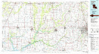 Crowley Louisiana Historical topographic map, 1:100000 scale, 30 X 60 Minute, Year 1985