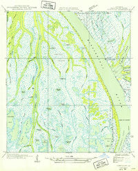 Cubits Gap Louisiana Historical topographic map, 1:31680 scale, 7.5 X 7.5 Minute, Year 1949