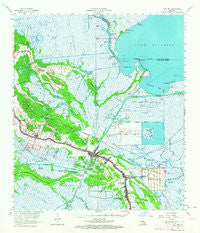 Cut Off Louisiana Historical topographic map, 1:62500 scale, 15 X 15 Minute, Year 1963