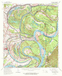 Davis Island Louisiana Historical topographic map, 1:62500 scale, 15 X 15 Minute, Year 1965