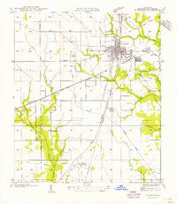 DeRidder Louisiana Historical topographic map, 1:31680 scale, 7.5 X 7.5 Minute, Year 1956