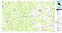 DeRidder Louisiana Historical topographic map, 1:100000 scale, 30 X 60 Minute, Year 1986