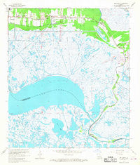 Delacroix Louisiana Historical topographic map, 1:24000 scale, 7.5 X 7.5 Minute, Year 1967