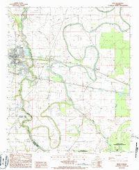 Delhi Louisiana Historical topographic map, 1:24000 scale, 7.5 X 7.5 Minute, Year 1986