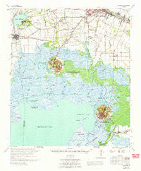Derouen Louisiana Historical topographic map, 1:62500 scale, 15 X 15 Minute, Year 1966