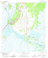 Des Allemands Louisiana Historical topographic map, 1:24000 scale, 7.5 X 7.5 Minute, Year 1967