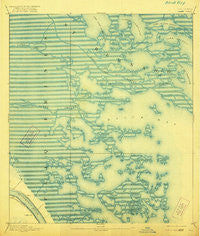 Dime Louisiana Historical topographic map, 1:62500 scale, 15 X 15 Minute, Year 1893