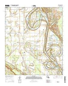 Dixie Louisiana Current topographic map, 1:24000 scale, 7.5 X 7.5 Minute, Year 2015