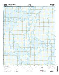 Dog Lake Louisiana Current topographic map, 1:24000 scale, 7.5 X 7.5 Minute, Year 2015
