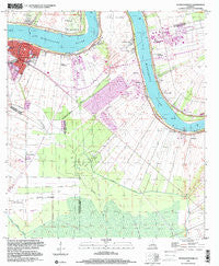 Donaldsonville Louisiana Historical topographic map, 1:24000 scale, 7.5 X 7.5 Minute, Year 1999