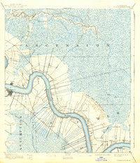 Donaldsonville Louisiana Historical topographic map, 1:62500 scale, 15 X 15 Minute, Year 1892