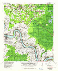 Donaldsonville Louisiana Historical topographic map, 1:62500 scale, 15 X 15 Minute, Year 1939