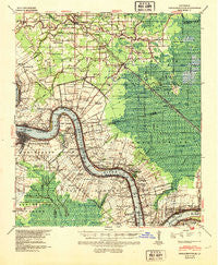 Donaldsonville Louisiana Historical topographic map, 1:62500 scale, 15 X 15 Minute, Year 1939