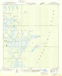 Door Point Louisiana Historical topographic map, 1:31680 scale, 7.5 X 7.5 Minute, Year 1949