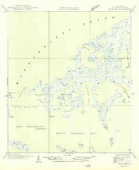Drum Bay Louisiana Historical topographic map, 1:31680 scale, 7.5 X 7.5 Minute, Year 1949
