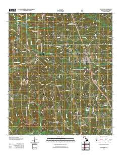 Dry Prong Louisiana Historical topographic map, 1:24000 scale, 7.5 X 7.5 Minute, Year 2012
