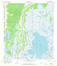 Dulac Louisiana Historical topographic map, 1:24000 scale, 7.5 X 7.5 Minute, Year 1964