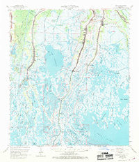 Dulac Louisiana Historical topographic map, 1:62500 scale, 15 X 15 Minute, Year 1964