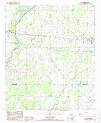 Dunn Louisiana Historical topographic map, 1:24000 scale, 7.5 X 7.5 Minute, Year 1987