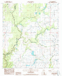 Duralde Louisiana Historical topographic map, 1:24000 scale, 7.5 X 7.5 Minute, Year 1986