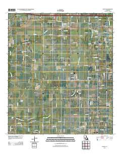 Duson Louisiana Historical topographic map, 1:24000 scale, 7.5 X 7.5 Minute, Year 2012