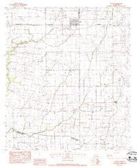 Duson Louisiana Historical topographic map, 1:24000 scale, 7.5 X 7.5 Minute, Year 1983