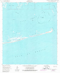 Eastern Isles Dernieres Louisiana Historical topographic map, 1:24000 scale, 7.5 X 7.5 Minute, Year 1953