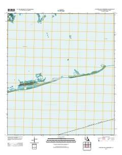 Eastern Isles Dernieres Louisiana Historical topographic map, 1:24000 scale, 7.5 X 7.5 Minute, Year 2012