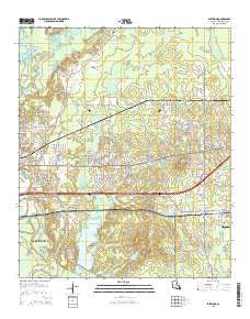 Eastwood Louisiana Current topographic map, 1:24000 scale, 7.5 X 7.5 Minute, Year 2015