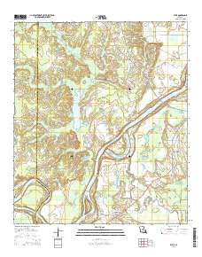 Effie Louisiana Current topographic map, 1:24000 scale, 7.5 X 7.5 Minute, Year 2015