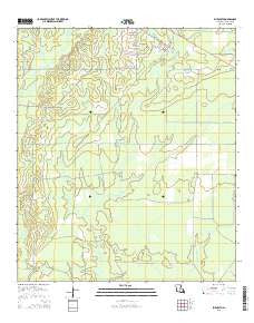Elizabeth Louisiana Current topographic map, 1:24000 scale, 7.5 X 7.5 Minute, Year 2015
