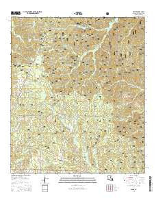 Elmer Louisiana Current topographic map, 1:24000 scale, 7.5 X 7.5 Minute, Year 2015