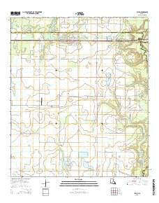 Elton Louisiana Current topographic map, 1:24000 scale, 7.5 X 7.5 Minute, Year 2015