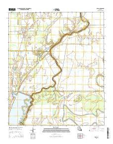 Epps Louisiana Current topographic map, 1:24000 scale, 7.5 X 7.5 Minute, Year 2015