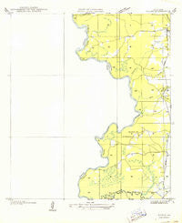 Evans Louisiana Historical topographic map, 1:31680 scale, 7.5 X 7.5 Minute, Year 1949