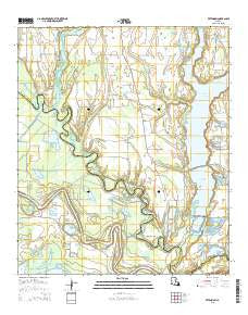 Extension Louisiana Current topographic map, 1:24000 scale, 7.5 X 7.5 Minute, Year 2015