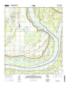 Fairview Louisiana Current topographic map, 1:24000 scale, 7.5 X 7.5 Minute, Year 2015